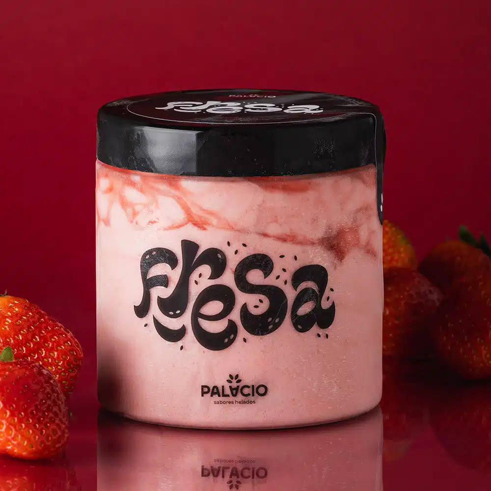 sorbete artesano de fresa